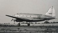 N54510 @ O88 - C-46 old Rio Vista Airport 1980. - by Clayton Eddy