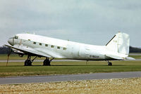 G-BGCF @ EGLK - Douglas DC-3C-47A-90-DL [20596] (Fairoaks Aviation Services) Blackbushe~G 25/04/1979. From a slide.
