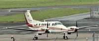 HB-GIL @ EGAC - Air Glaciers King Air. - by Albert Bridge