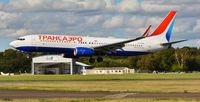 EI-RUR @ EGHH - Arriving for repaint to Rossiya livery - by John Coates