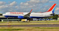 EI-RUR @ EGHH - Arriving for repaint to Rossiya livery - by John Coates