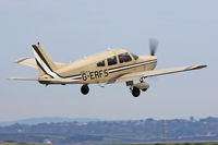 G-ERFS @ EGCK - Cherokee Warrior II, Old Sarum Wiltshire based, previously N84570, D-EPFS, seen departing runway 07. - by Derek Flewin