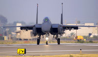 88-1697 @ KBOI - Taxing onto RWY 10R.389th Fighter Sq., 366th Fighter Wing, Thunderbolts, Mountain Home AFB, Idaho. - by Gerald Howard