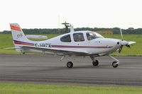 F-HKCK @ LFOA - Cirrus SR20, Taxiing to holding point rwy 24, Avord Air Base 702 (LFOA) Open day 2016 - by Yves-Q