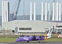 G-JECE @ EGAC - Taxiing before departure to Glasgow. - by Albert Bridge