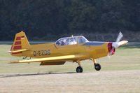 D-EZDS @ EDST - Arriving at the 2016 Hahnweide Oldtimer Fliegertreffen - by alanh