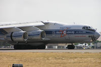 RA76950 @ KBOI - Taxing on RWY 28R.