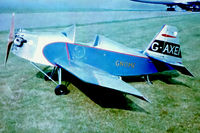 G-AXEI @ EGDX - Ward P.45 Gnome [P.45] RAF St Athan 20/09/1969. From a slide. Not the best of images. - by Ray Barber