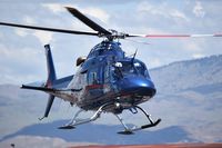 N394SM @ KBOI - Inbound to Life Flight hangar.