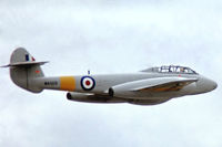 WA669 @ EGVI - Gloster Meteor T.7 [WA669] (Royal Air Force) RAF Greenham Common~G 07/07/1974. From a slide. - by Ray Barber