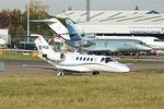 OE-FUX @ EGGW - 2002 Cessna 525A CitationJet CJ2, c/n: 525A-0106 at Luton - by Terry Fletcher