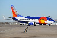 N230WN @ KBOI - Pulling up to Gate 17. - by Gerald Howard