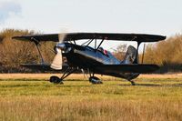G-BSZB @ EGFH - Resident SA-300 biplane. - by Roger Winser