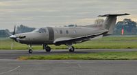LX-JFZ @ EGHH - Arriving at Pilatus Centre - by John Coates