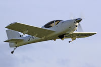 G-CCOV @ EGBP - Europa, Sleap Shropshire based, seen pulling out from runway 26 following a fly in.
