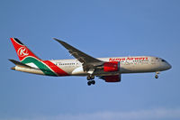 5Y-KZD @ EGLL - Boeing 787-8 Dreamliner [36041] (Kenya Airways) Home~G 25/06/2015. On approach 27L.