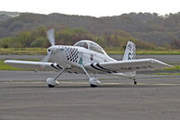 G-SOUT @ EGFH - RV-8, Ravens Fomation Team, Sleap based, previously G-CDPJ, seen taxxing in to pick up a passenger. - by Derek Flewin