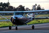 N915L @ KRHV - Locally-based 1976 Cessna 172M taxing out for departure at Reid Hillview Airport, San Jose, CA. - by Chris Leipelt