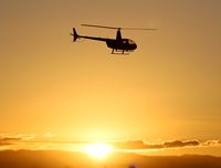 N424CR @ KRHV - R44 from nearby KPAO departing at Reid Hillview Airport, San Jose, CA. - by Chris Leipelt