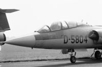 D-5804 @ EHDP - Front end of a TF-104G of the Royal Netherlands Air Force at De Peel air base, the Netherlands, 1980 - by Van Propeller
