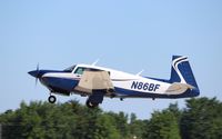 N86BF @ KOSH - Mooney M20J