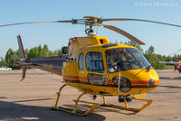 C-FYYA @ CYYE - Parked in front of Highland Helicopters hangar. - by Remi Farvacque
