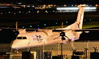 G-ECOB @ EGAC - A night view at Belfast City.