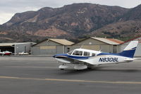 N8308L - 1982 Piper PA-28-161 WARRIOR II, Lycoming O-32-D3G 160 Hp, taxi to Rwy 22 - by Doug Robertson