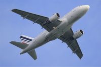 F-GUGC @ LFPG - Airbus A318-111, Take off rwy 06R, Roissy Charles De Gaulle airport (LFPG-CDG) - by Yves-Q