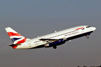 ZS-OLA @ FAJS - Boeing 737-236 [23163] (Comair/British Airways) Johannesburg Int~ZS 19/09/2006 . Taken through the glass of the terminal.