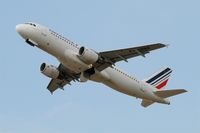 F-HBNA @ LFBD - Airbus A320-214, Take off rwy 23, Bordeaux Mérignac airport (LFBD-BOD) - by Yves-Q