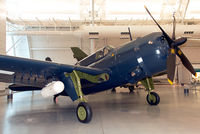 83479 @ KIAD - Helldivers were the last dive-bombers in the U.S. Navy. This Helldiver never saw combat, having reached Guam before the war ended. It was assigned to VB-92 Battling Beasts aboard USS Lexington (CV-16) from Sept. to Dec. 1945. - by Arjun Sarup
