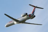 F-GRGK @ LFRB - Embraer EMB-145EU, Take off rwy 25L, Brest-Bretagne airport (LFRB-BES) - by Yves-Q