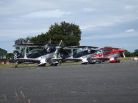G-SIIE @ X3TB - Aerobatic trio at Tibenham - by Keith Sowter