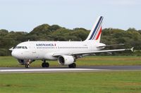 F-GRHQ @ LFRB - Airbus A319-111, Take off run rwy 25L, Brest-Bretagne airport (LFRB-BES) - by Yves-Q
