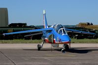 E88 @ LFSX - Dassault-Dornier AlphaJet E (F-TELL), Athos 03 of Patrouille de France 2015, Luxeuil-Saint Sauveur Air Base 116 (LFSX) Open day 2015 - by Yves-Q