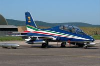 MM55058 @ LFSX - Italian Air Force Aermacchi MB-339PAN, N°2 of Frecce Tricolori Aerobatic Team 2015, Luxeuil-Saint Sauveur Air Base 116 (LFSX) Open day 2015 - by Yves-Q