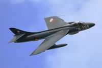 G-KAXF @ LFSX - Hawker Hunter F.6A, On display, Luxeuil-St Sauveur Air Base 116 (LFSX) Open day 2015 - by Yves-Q