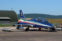 MM54473 @ LFSX - Italian Air Force Aermacchi MB-339PAN, N°3 of Frecce Tricolori Aerobatic Team 2015, Luxeuil-Saint Sauveur Air Base 116 (LFSX) Open day 2015 - by Yves-Q