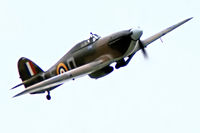 LF363 @ EGVI - Hawker Hurricane IIc [41H/469290] (Royal Air Force) RAF Greenham Common~G 07/07/1974. From a slide not the best of images. - by Ray Barber