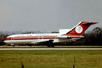 G-BAFZ @ EGKK - Boeing 727-46 [18877] (Dan Air London) Gatwick~G 18/01/1982. From a slide.