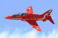XX244 @ LFSX - Royal Air Force Red Arrows Hawker Siddeley Hawk T.1A, Luxeuil-Saint Sauveur Air Base 116 (LFSX) Open day 2015 - by Yves-Q