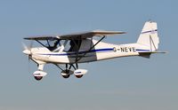 G-NEVE @ EGFH - Resident Ikarus C.42 finals Runway 28. - by Roger Winser