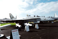 163508 @ EGLF - On static display at the 1992 Farnborough International Air Show, scanned from slide.