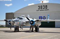 N125AZ @ CTB - A B-25J Mitchell medium bomber at the former Cut Bank Army Air Field - by Jim Hellinger