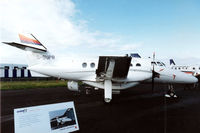 G-SUPR @ EGLF - On static display at the 1992 Farnborough International Air Show, scanned from slide. - by kenvidkid