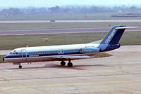PH-BBV @ EGLL - Fokker F-28-4000 Fellowship [11127] (NLM CityHopper) Heathrow~G 16/05/1978. From a slide.