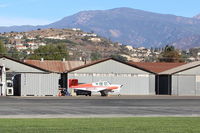 N5509D @ SZP - 1957 Beech  H35 BONANZA, Continental O-47-G 240 Hp, in maintenance - by Doug Robertson
