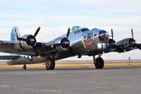 N9323Z @ CTB - B-17G 44-83514 prepares to leave Cut Bank, MT. - by Jim Hellinger