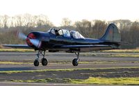 G-SPUT @ EGFH - Resident Yak-52. - by Roger Winser
